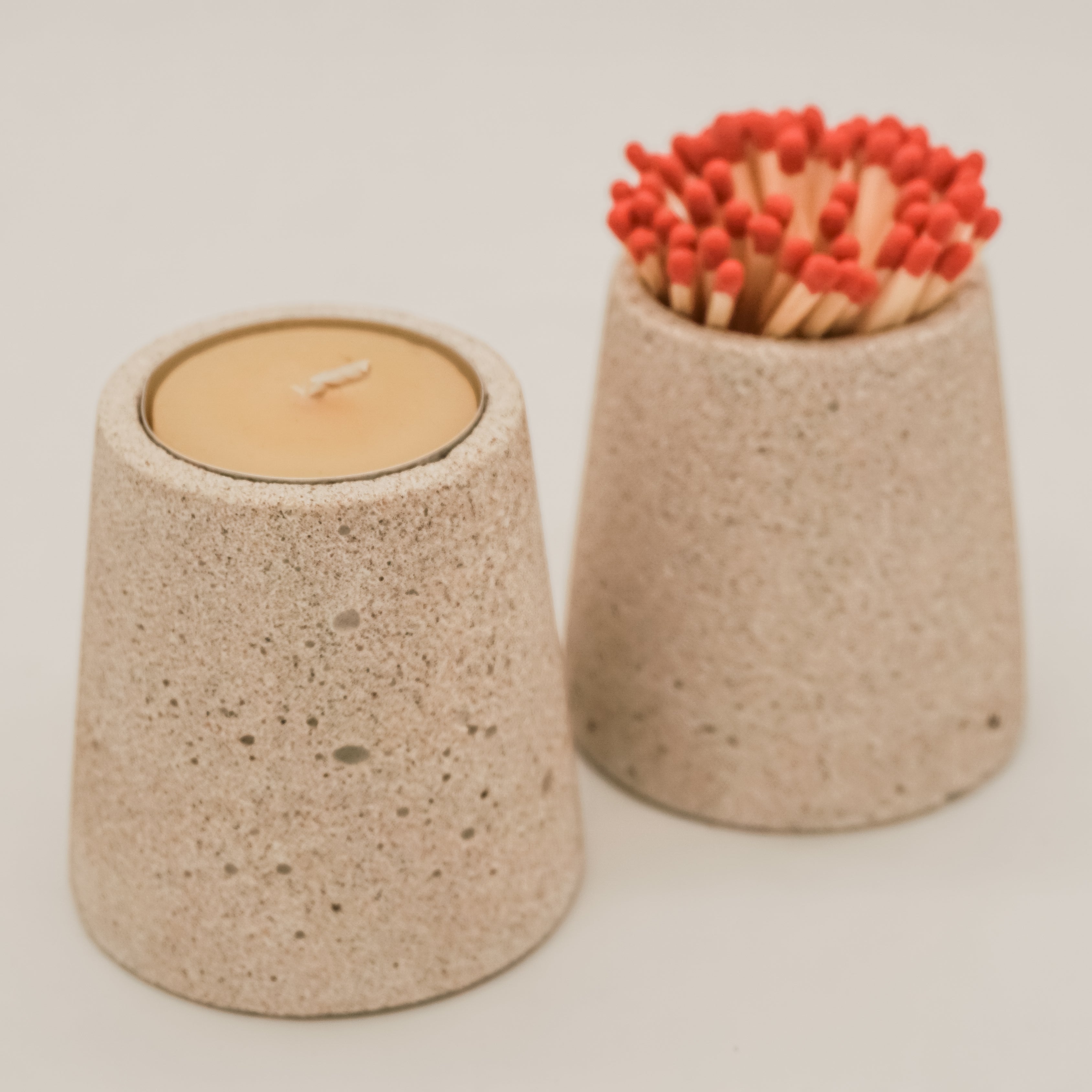 Huddle Candles & Matches - Stone